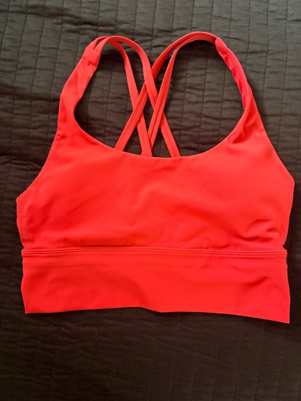 Amazon Red Crisscross Back Sports Bra